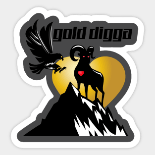 Gold Digga Sticker